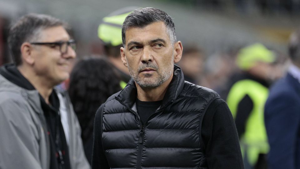 Sérgio Conceição, treinador do Milan, em Milão, San Siro