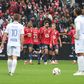 Festejos do Lille frente ao Auxerre
