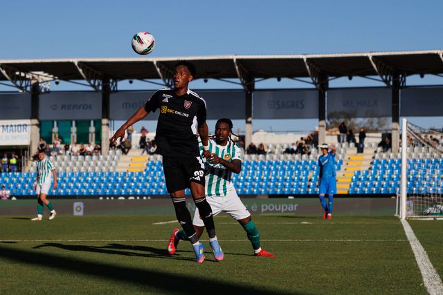 Fase do jogo Casa Pia-Rio Ave, para a Liga, disputado em Rio Maior