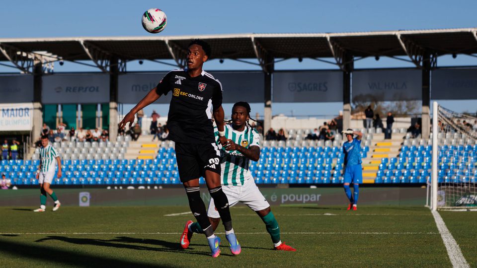 Fase do jogo Casa Pia-Rio Ave, para a Liga, disputado em Rio Maior