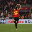 Ismail Koybasi celebra o golo do empate do Goztepe frente ao Besiktas