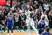 Neemias Queta frente aos 76ers - foto: X/Celtics