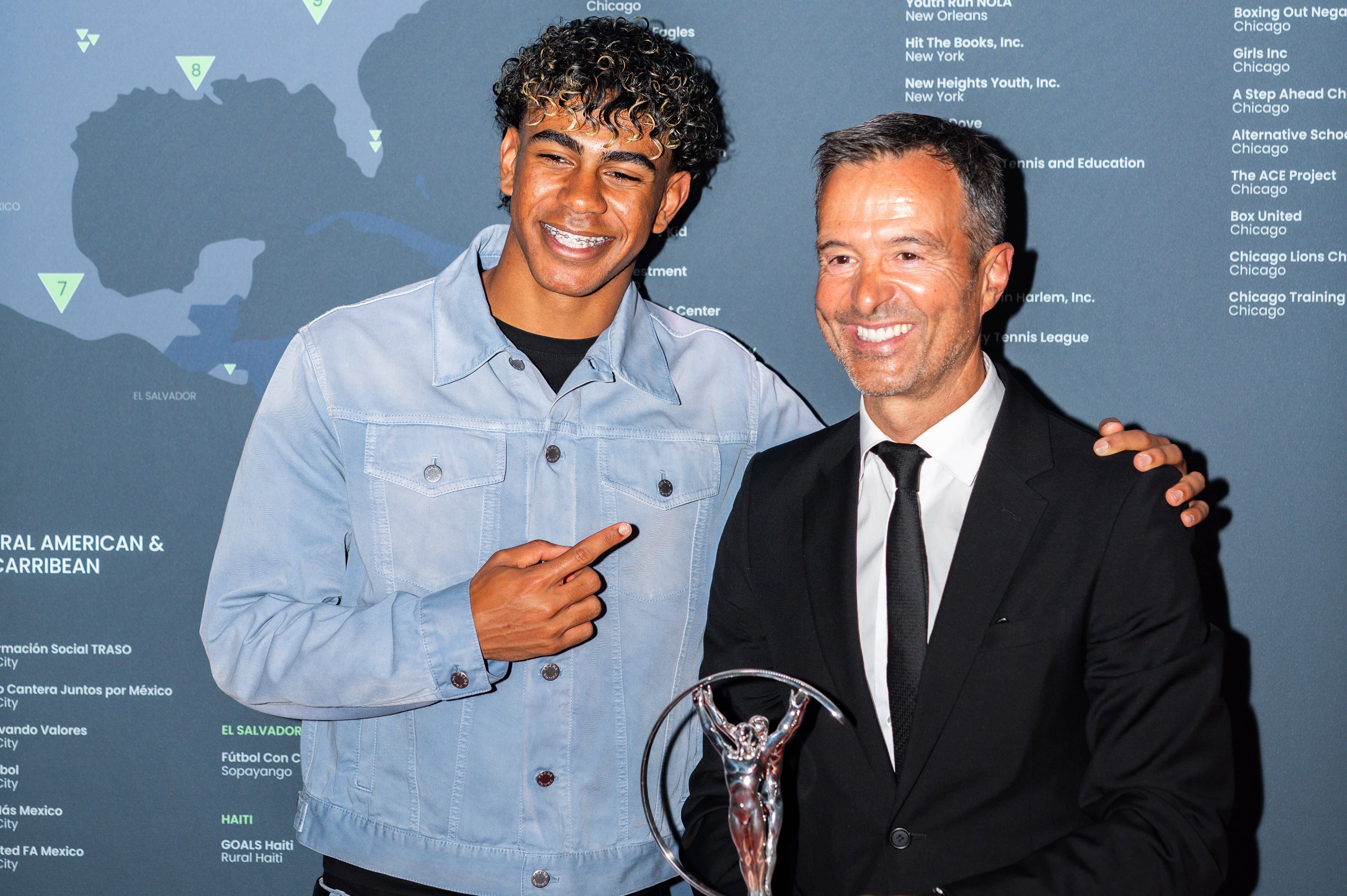 Lamine Yamal e Jorge Mendes - Foto: IMAGO