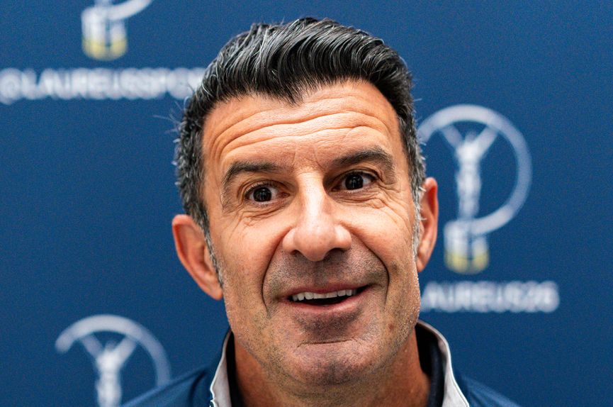 Luís Figo na cerimónia dos Prémios Mundiais do Desporto Laureus 2026 (IMAGO)
