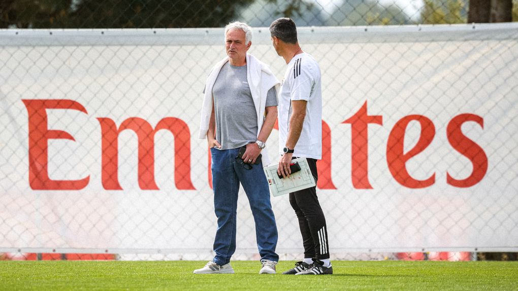 José Mourinho e Nélson Veríssimo - Foto: SL Benfica
