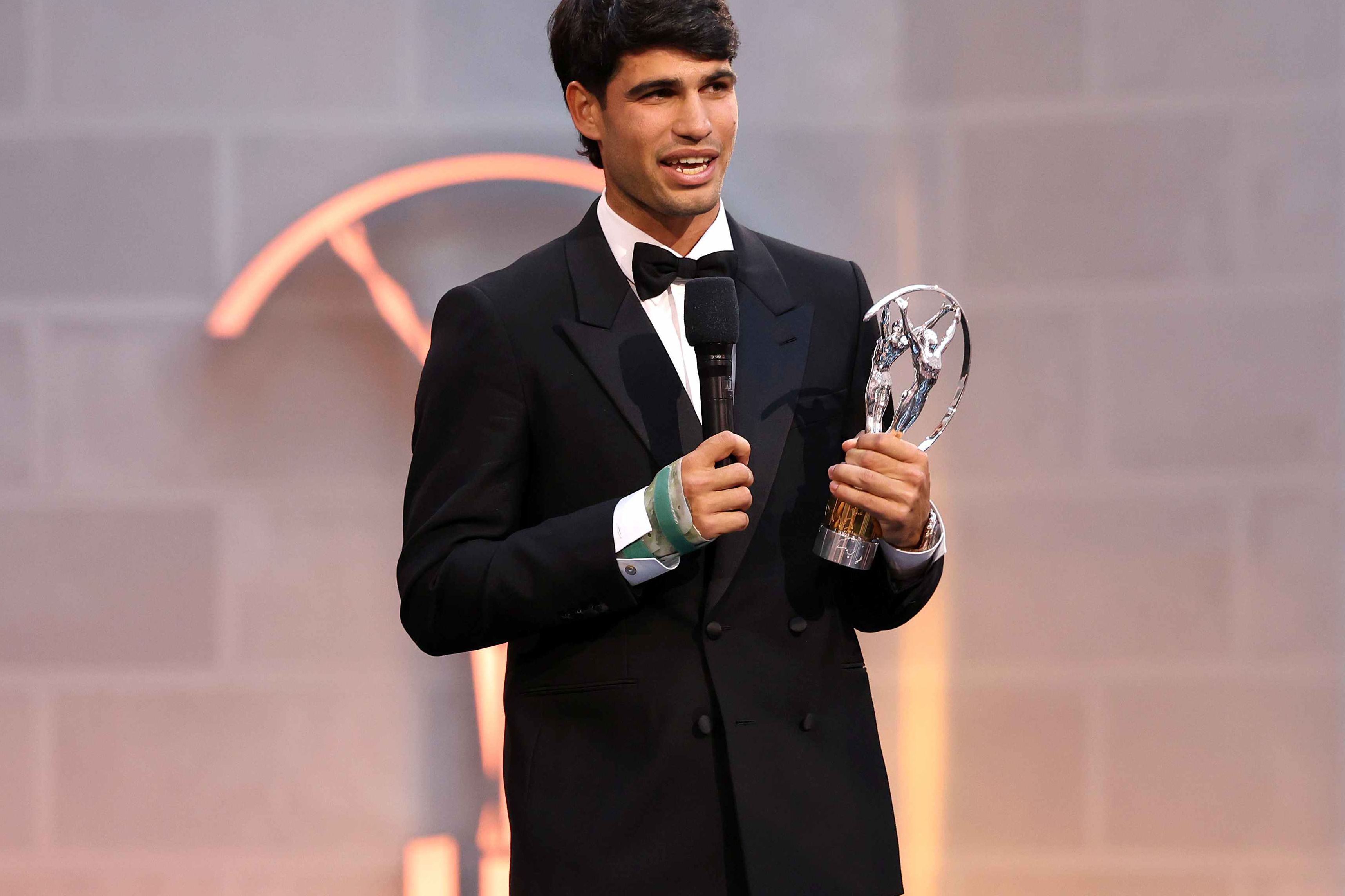 Carlos Alcaraz ganhou o segundo Laureus, depois da revelação em 2023. Foto Laureus