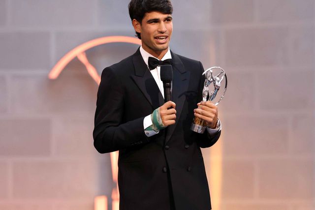 Carlos Alcaraz ganhou o segundo Laureus, depois da revelação em 2023. Foto Laureus