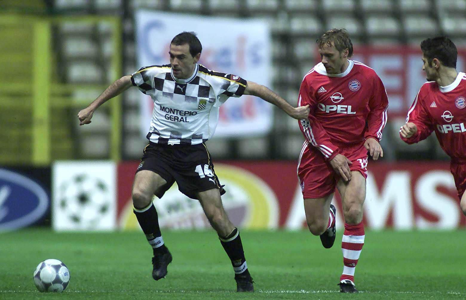 Boavista, campeão em 2001, fez 18 jogos na Champions League entre as edições de 1999/00 e 2001/02. Na memória ficaram os jogos com Liverpool, Man. United e Bayern. Agora, o emblema luta com graves problemas financeiros (ASF/Paulo Santos)