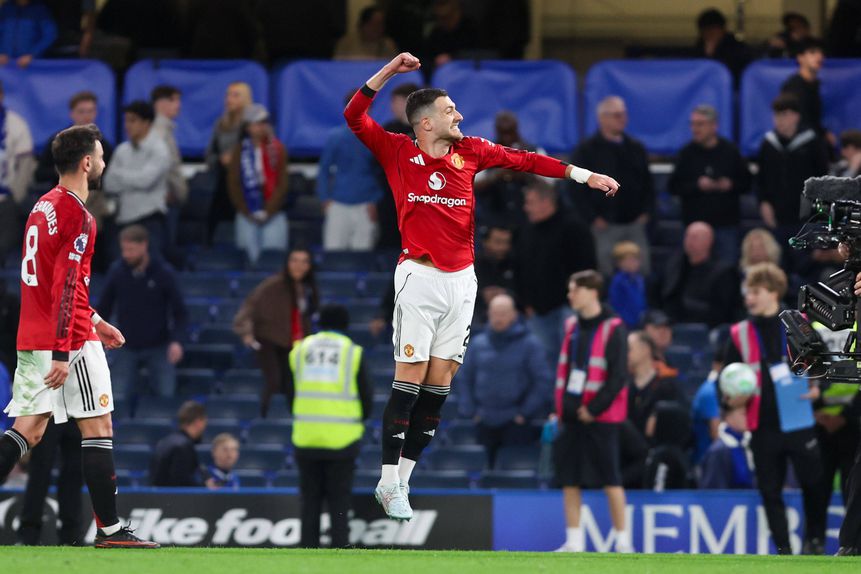 Diogo Dalot e Bruno Fernandes