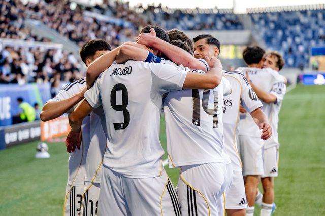 O Real Madrid é o vencedor da Youth League 2025/26 - Foto: EPA/JEAN-CHRISTOPHE BOTT