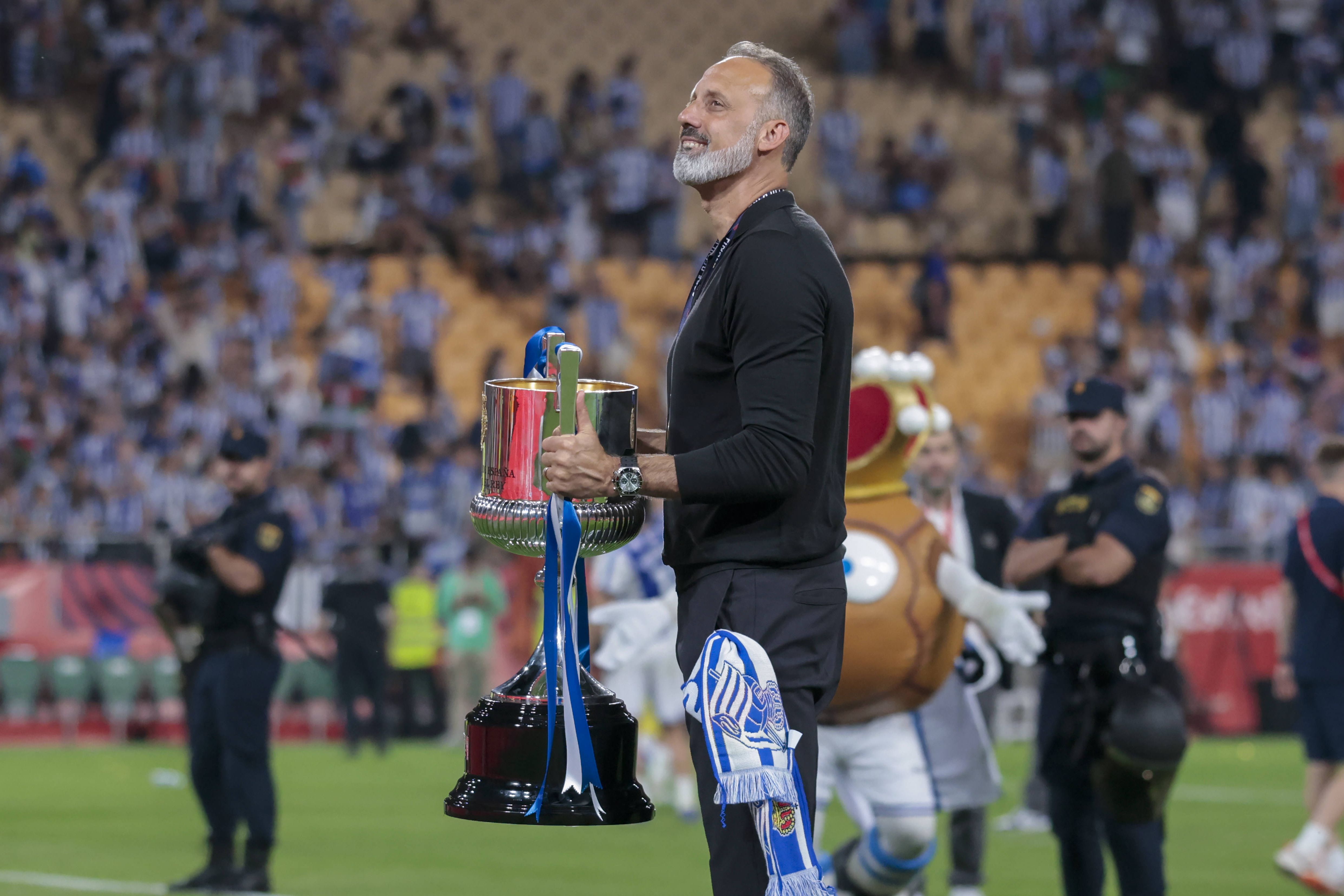 Pellegrino Matarazzo conduziu a Real Sociedad à conquista da Taça do Rei