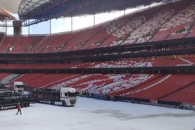 Estádio da Luz transforma-se para receber Taylor Swift