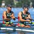 Remadores portugueses na regata final de qualificação de remo para Paris2024