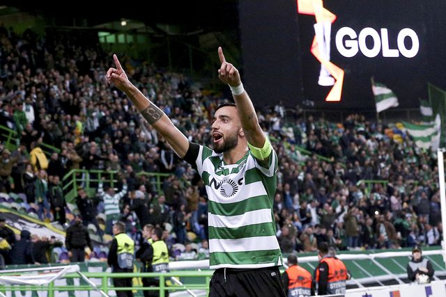Bruno Fernandes com a camisola do Sporting
