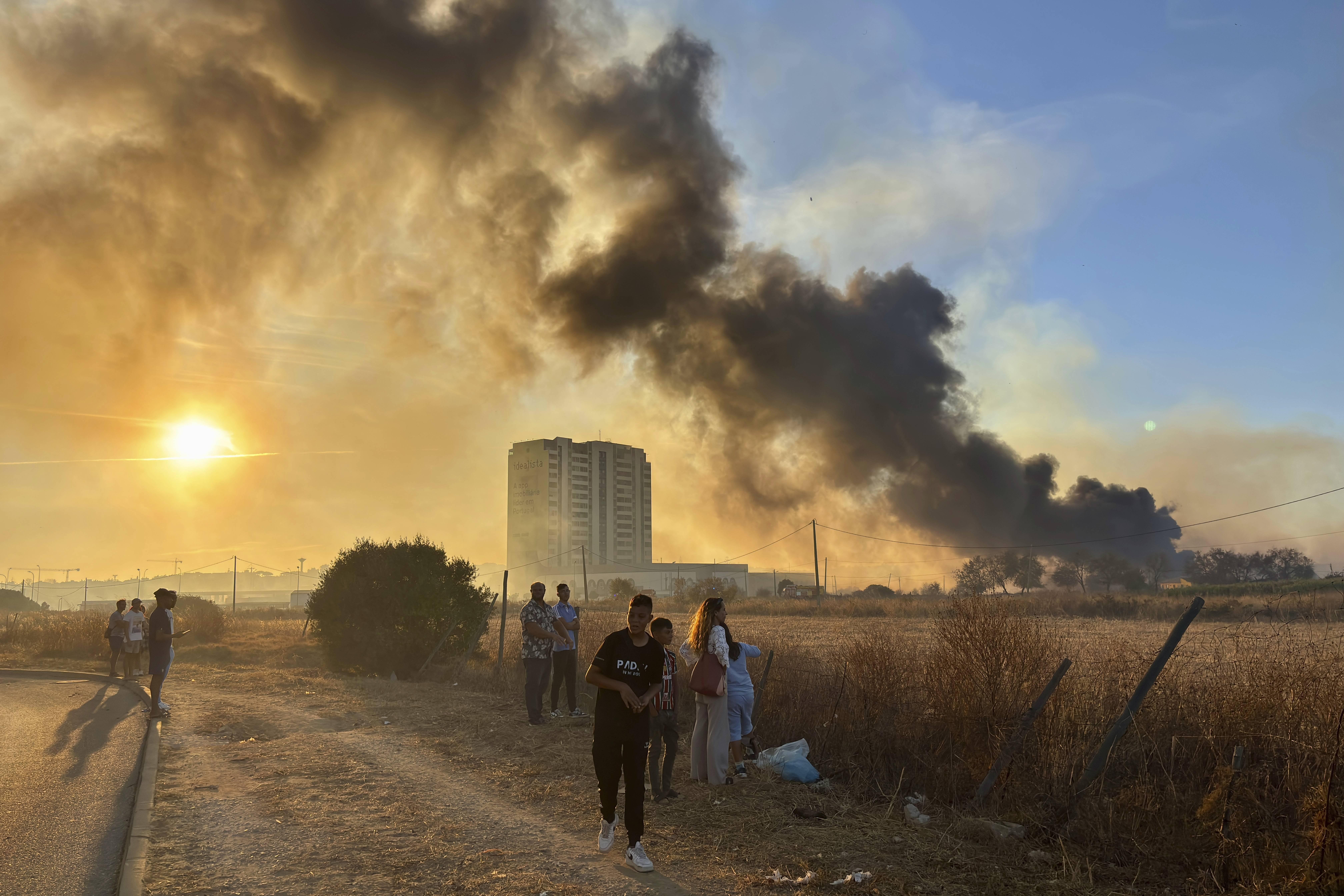 Incêndio em Faro em 2025. IMAGO