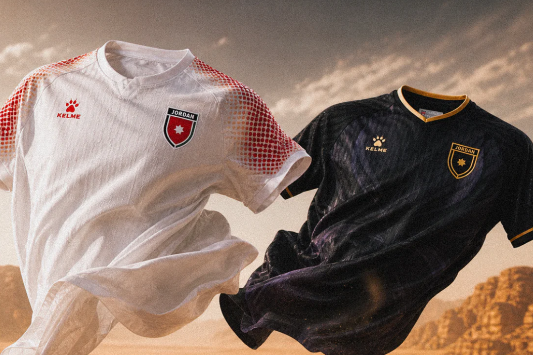 As camisolas da Jordânia para o Mundial. Foto Kelme