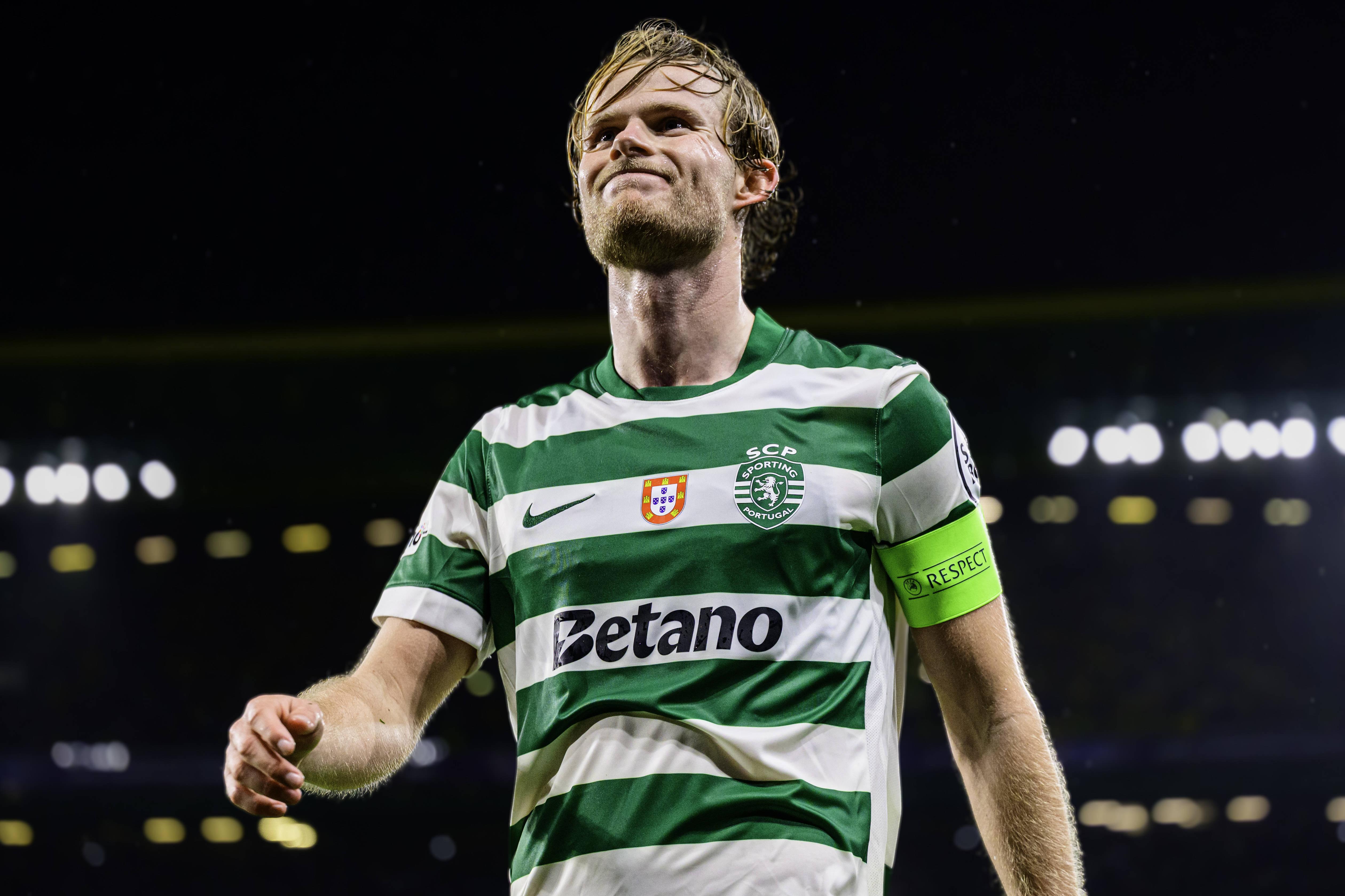 Morten Hjulmand, médio e capitão do Sporting, pode ser um dos que se irá despedir com a camisola leonina - Foto: IMAGO