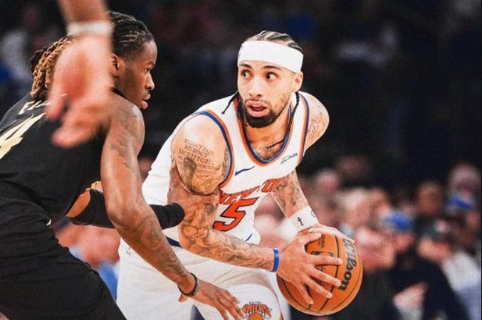 Casa cheia para ver a equipa de Nova Iorque poder regressar às finais 27 anos depois. Foto X/New York Knicks