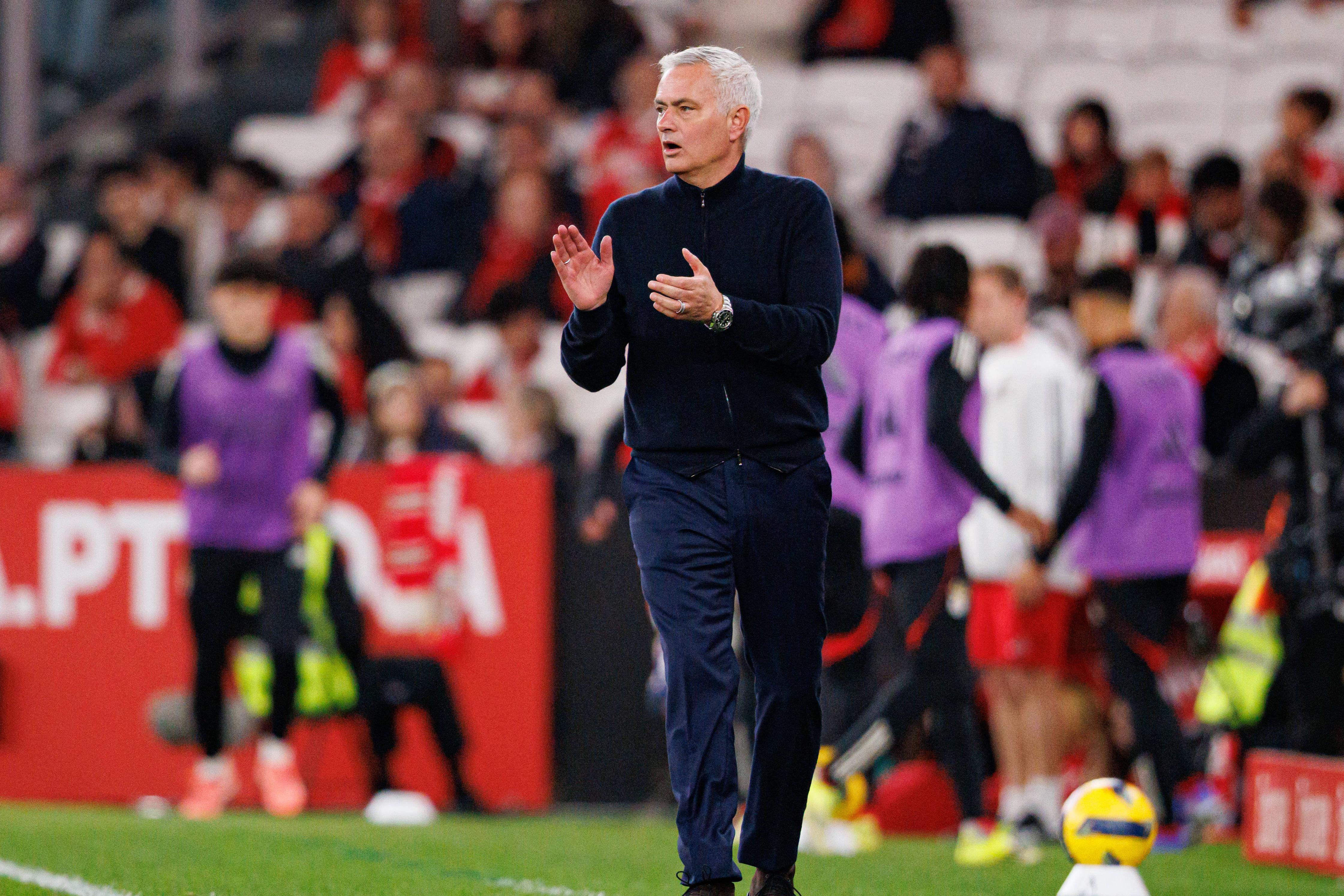 José Mourinho, treinador do Benfica desde setembro do ano passado, quando substituiu Bruno Lage - Foto: Imago