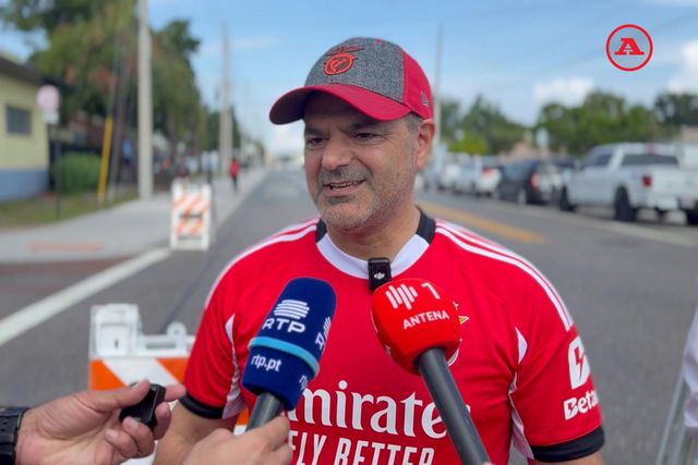 Cristóvão Carvalho em Orlando antes do Benfica-Auckland