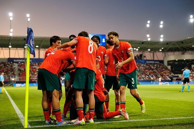A festa da Seleção sub-21, que na fase de grupos somou duas vitórias e um empate, sem sofrer golos