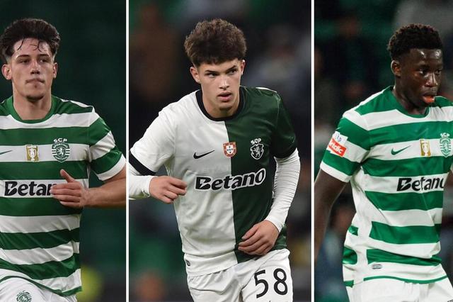 Rafael Nel, Flávio Gonçalves e Salvador Blopa procuram vaga no plantel principal do Sporting