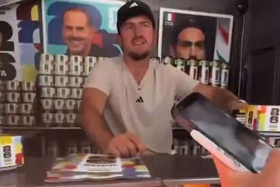 Harry Maguire não passou despercebido em Nova Iorque