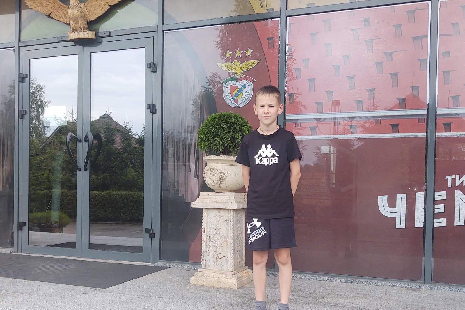 Ivan Goncharuk morreu aos 10 anos, na academia do Benfica na Ucrânia (foto: Facebook/Svetlana Goncharuk)