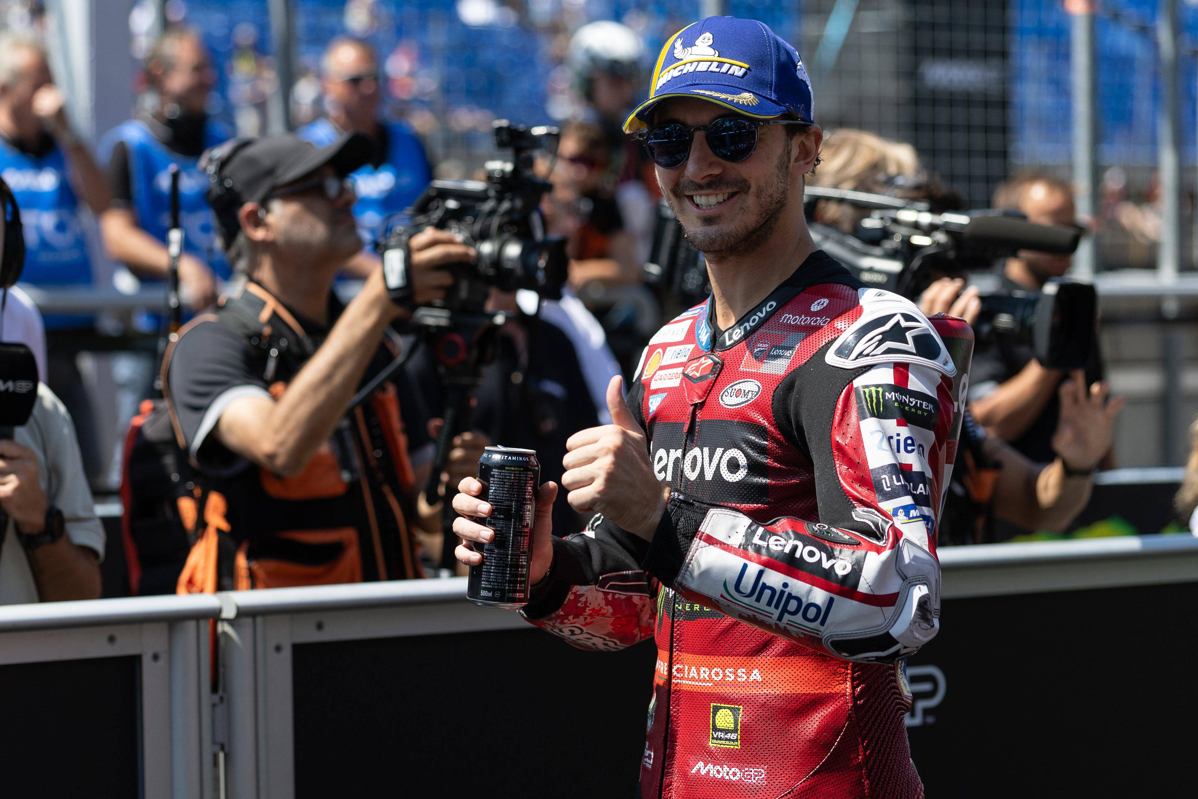 Pecco Bagnaia (Ducati) subiu ao lugar mais alto do pódio. IMAGO