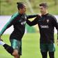 Bruno Alves e Ronaldo em treino da Seleção em 2018 (Foto: Miguel Nunes/ASF)
