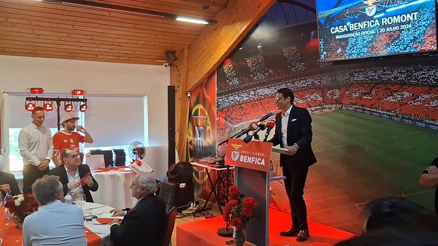 «Os reforços vão perceber a dimensão do Benfica», garante Rui Costa na casa do Benfica de Romont