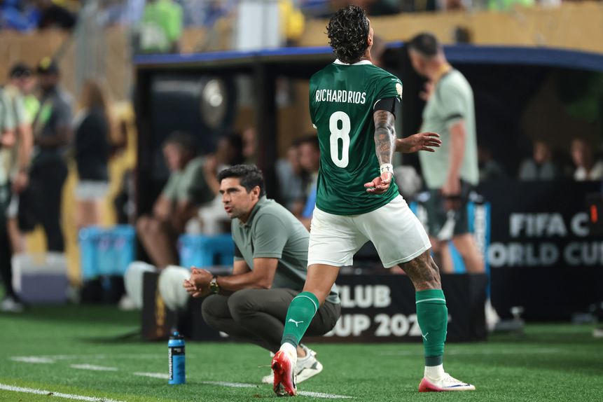 Abel e Richard Ríos no Palmeiras (foto: IMAGO)