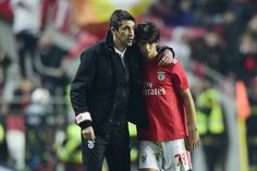 Bruno Lage e João Félix no Benfica 2018/19 (foto: Sérgio Miguel Santos)