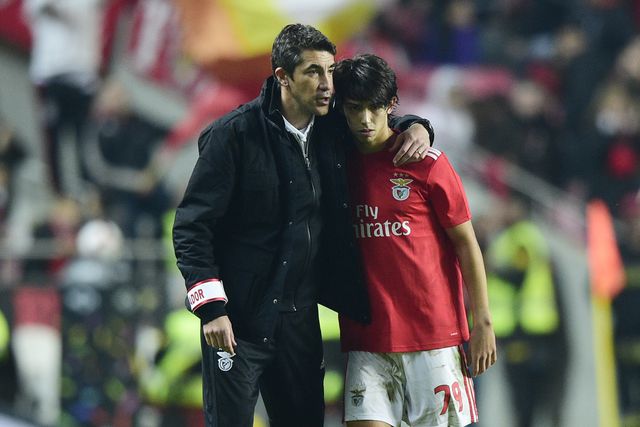 Bruno Lage e João Félix no Benfica 2018/19 (foto: Sérgio Miguel Santos)