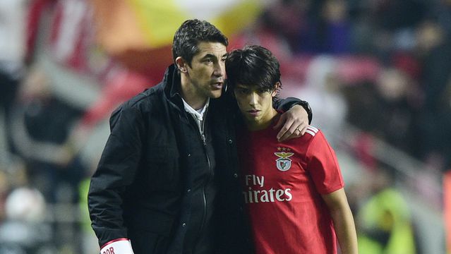 Bruno Lage e João Félix no Benfica 2018/19 (foto: Sérgio Miguel Santos)