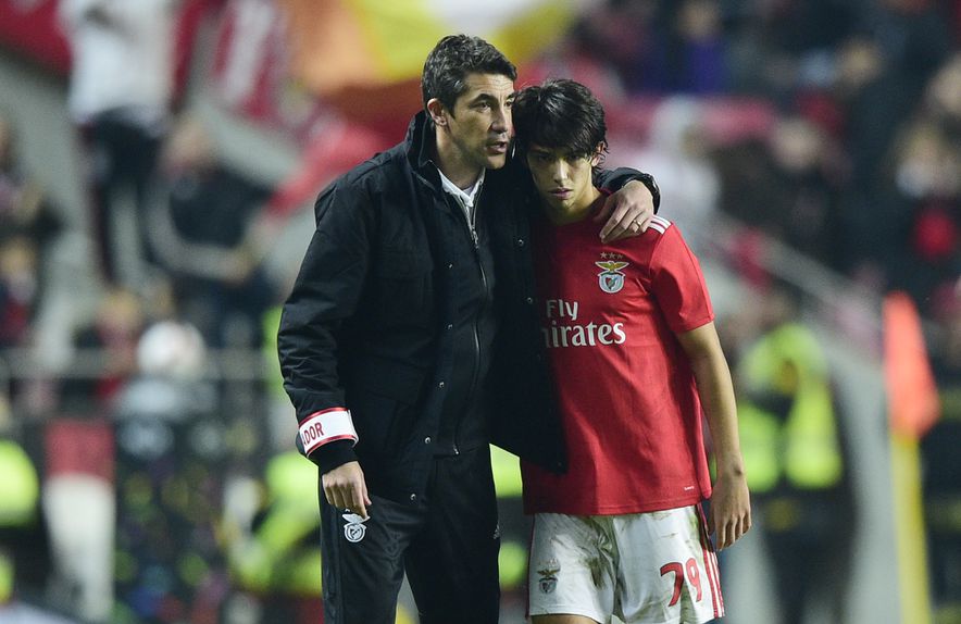 Bruno Lage e João Félix no Benfica 2018/19 (foto: Sérgio Miguel Santos)