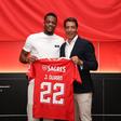 Jhon Durán e Rui Costa, presidente do Benfica — SL Benfica