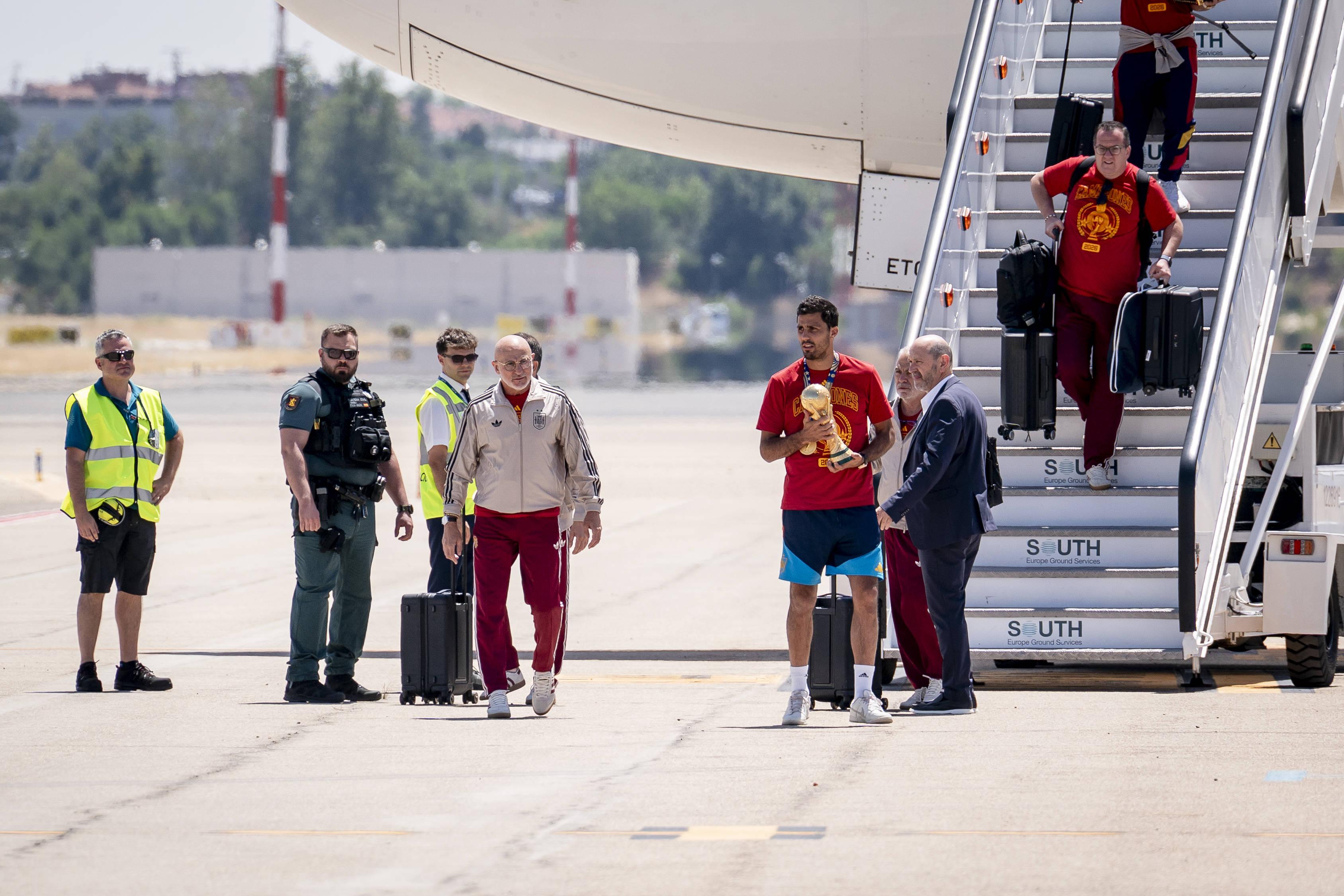 Espanha já aterrou em Madrid. Foto: IMAGO
