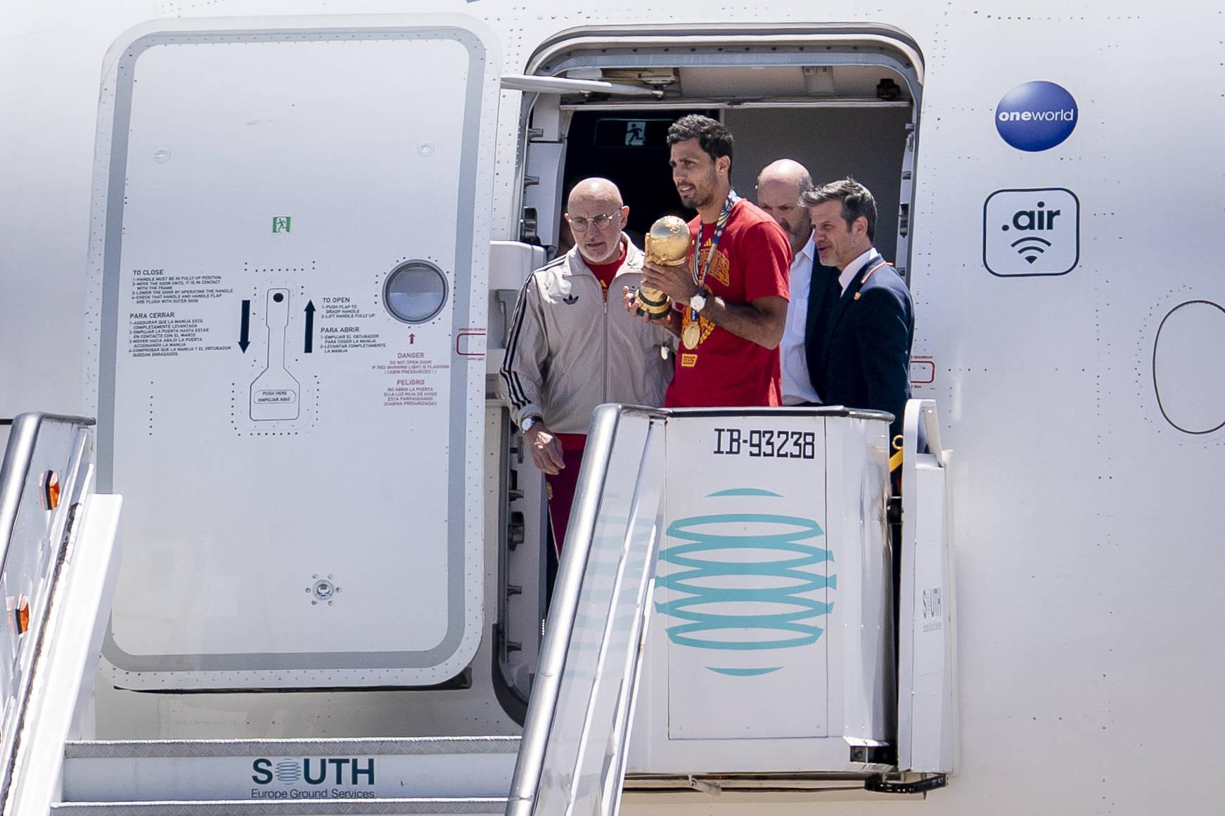 Espanha já aterrou em Madrid. Foto: IMAGO