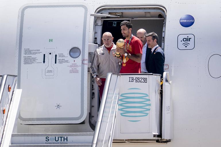Espanha já aterrou em Madrid. Foto: IMAGO