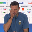 Scaloni chorou após o jogo