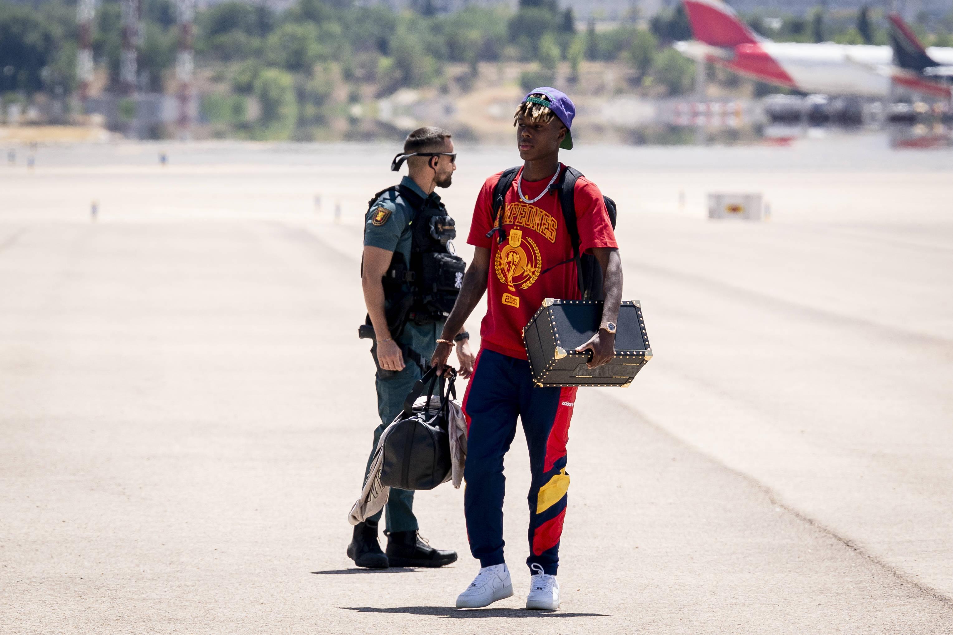Espanha já aterrou em Madrid. Foto: IMAGO