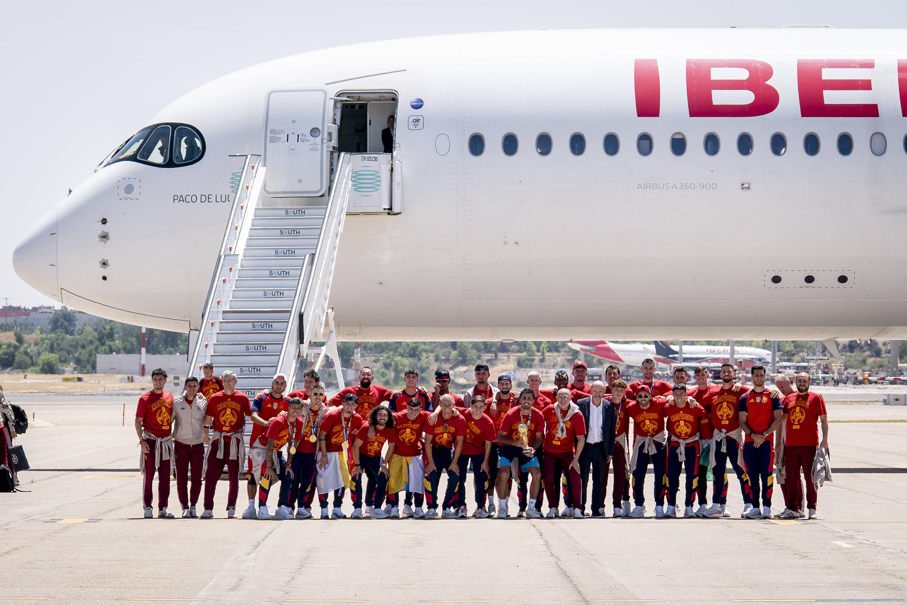 Espanha já aterrou em Madrid. Foto: IMAGO
