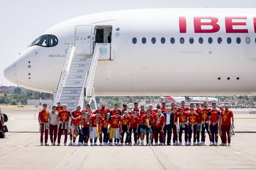 Espanha já aterrou em Madrid. Foto: IMAGO