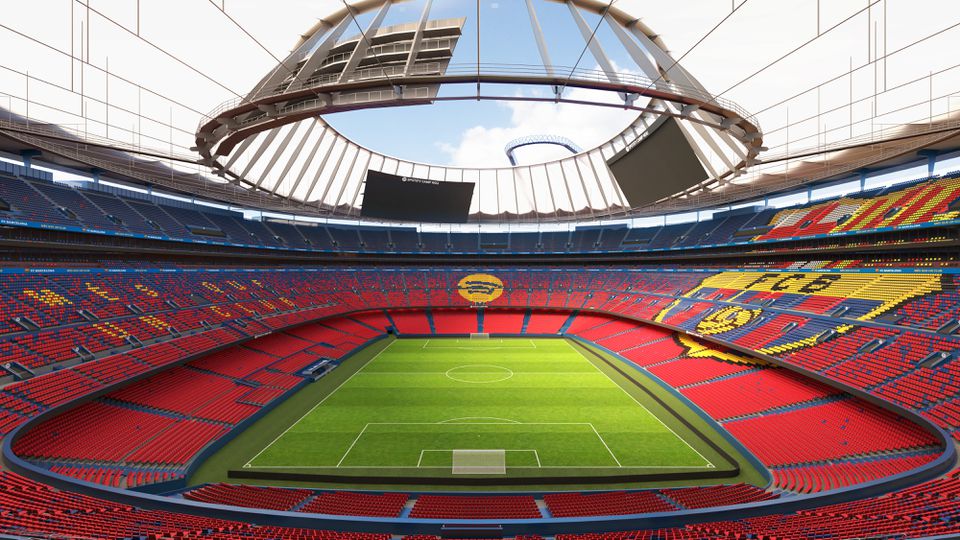 Barcelona revela mais pormenores do novo Camp Nou (fotos)