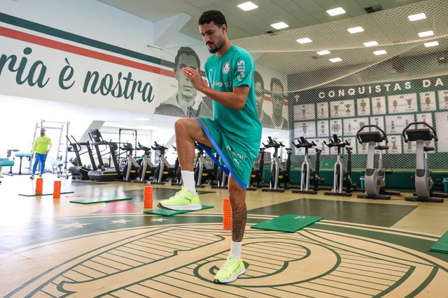 Jefté já conheceu os cantos à nova casa. Foto Palmeiras