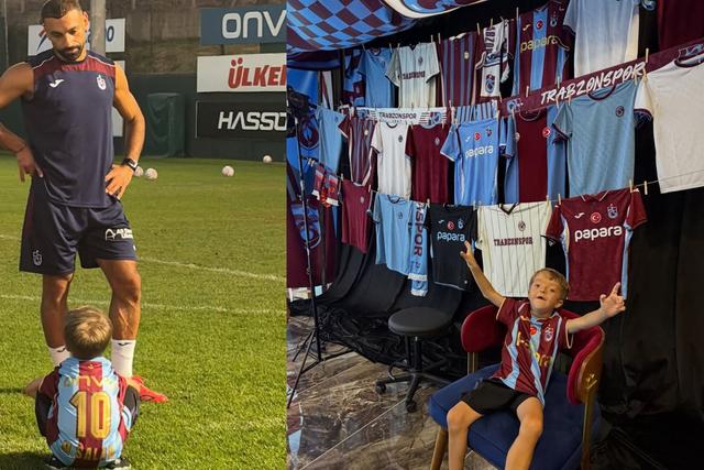 O emocionante reencontro de jovem adepto do Liverpool com Salah na Turquia