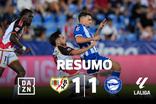 Alavés resgata ponto em casa do Rayo graças a oferta inacreditável (resumo)
