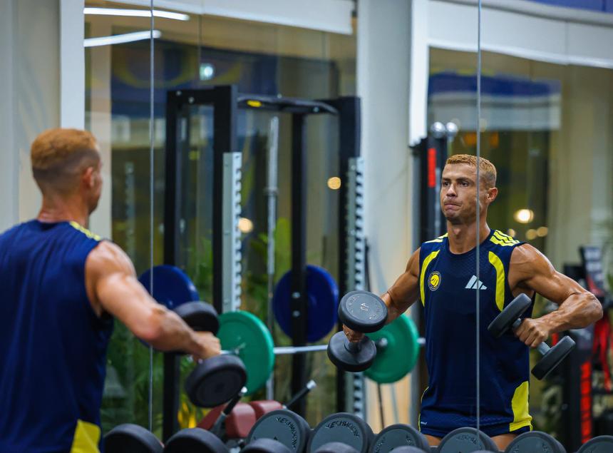 Cristiano Ronaldo continua a trabalhar no Al Nassr