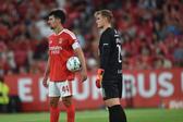 Hedenstad, ao lado de Tomás Araújo, brilhou entre os postes no Estádio da Luz - Foto: Miguel Nunes